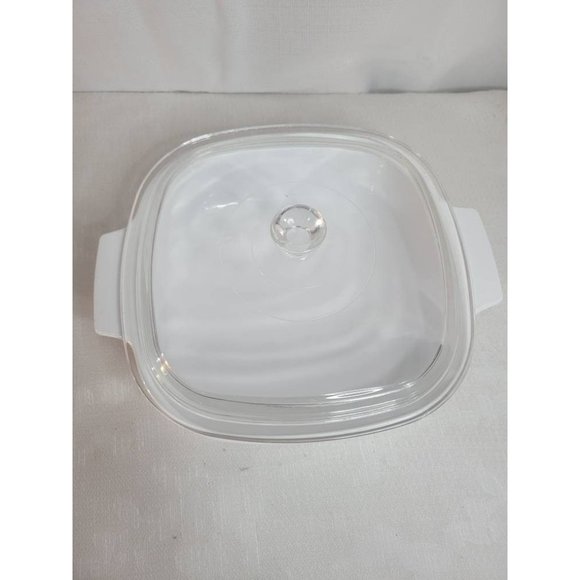 VTG 1989 Corningware Casserole Dish with Lid Pastel Flowers Pattern A-2-B - Picture 3 of 6